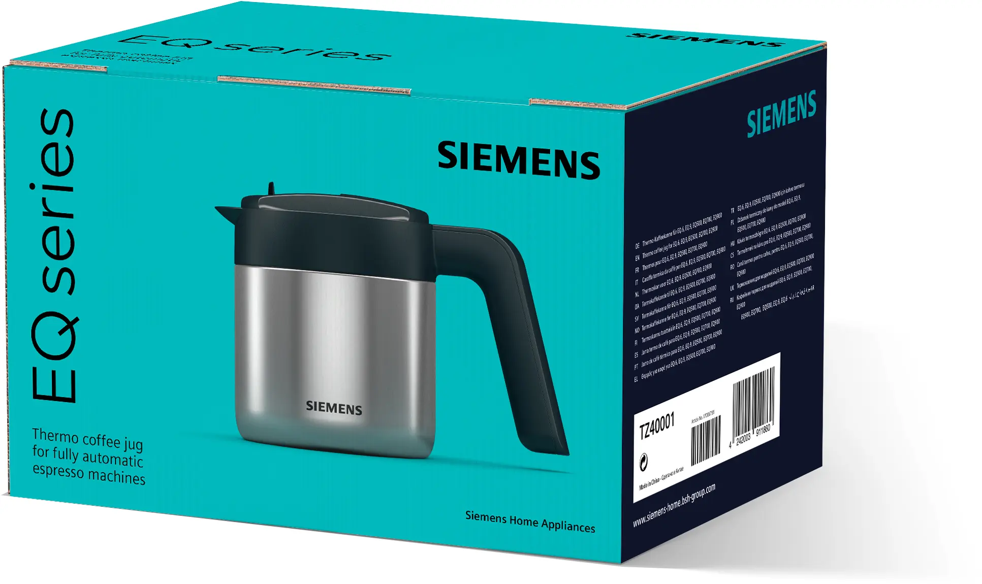 Thermokanne Siemens für EQ Serien Edelstahl/Schwarz – Bild 2
