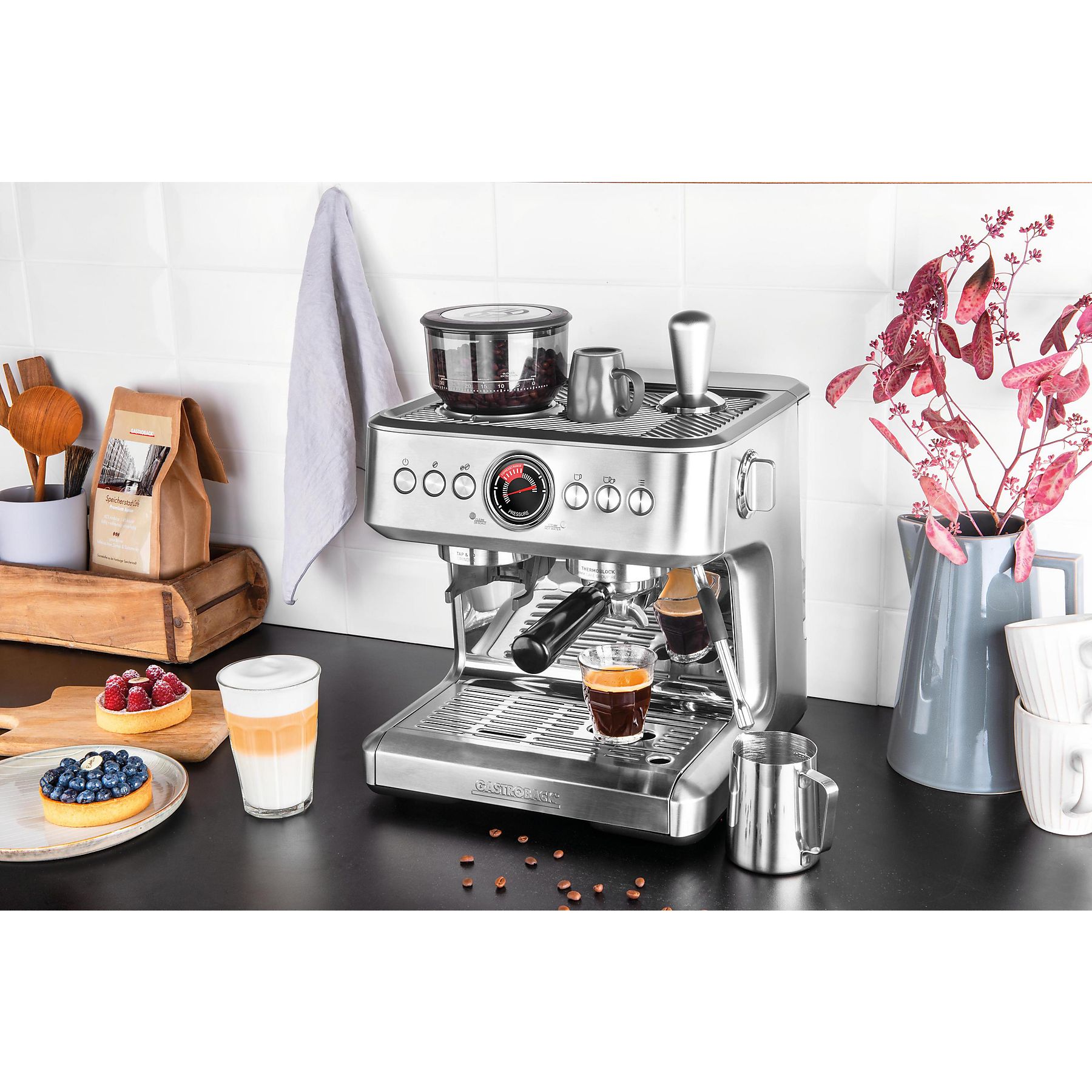 Espressomaschine Gastroback Design Espresso Advanced Duo Silber – Bild 5