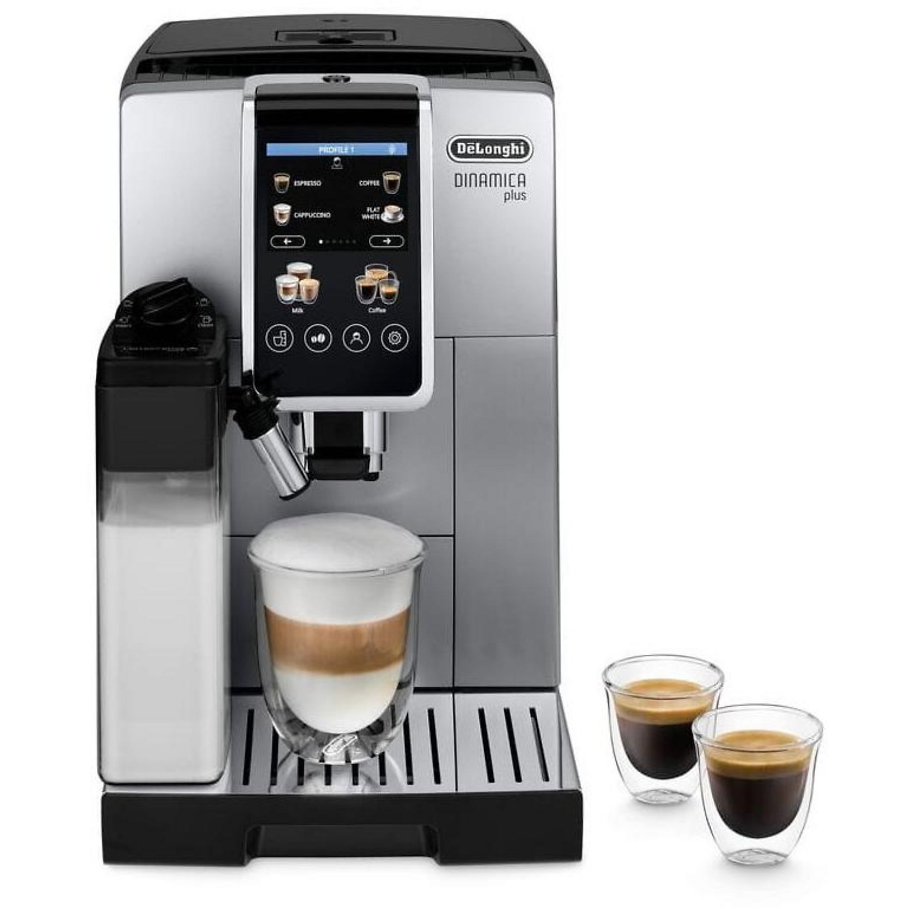 Kaffeevollautomat Delonghi Dinamica Plus Silber/Schwarz