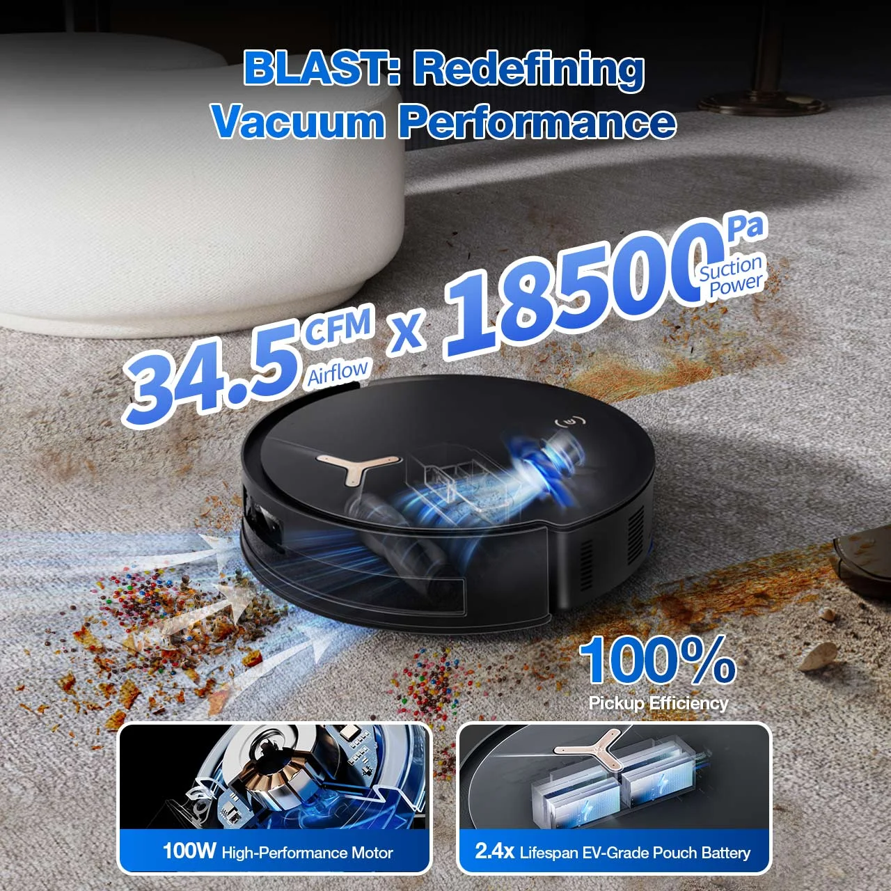 Saug-und-Wischroboter Ecovacs Deebot T50 Max Pro Omni – Bild 2