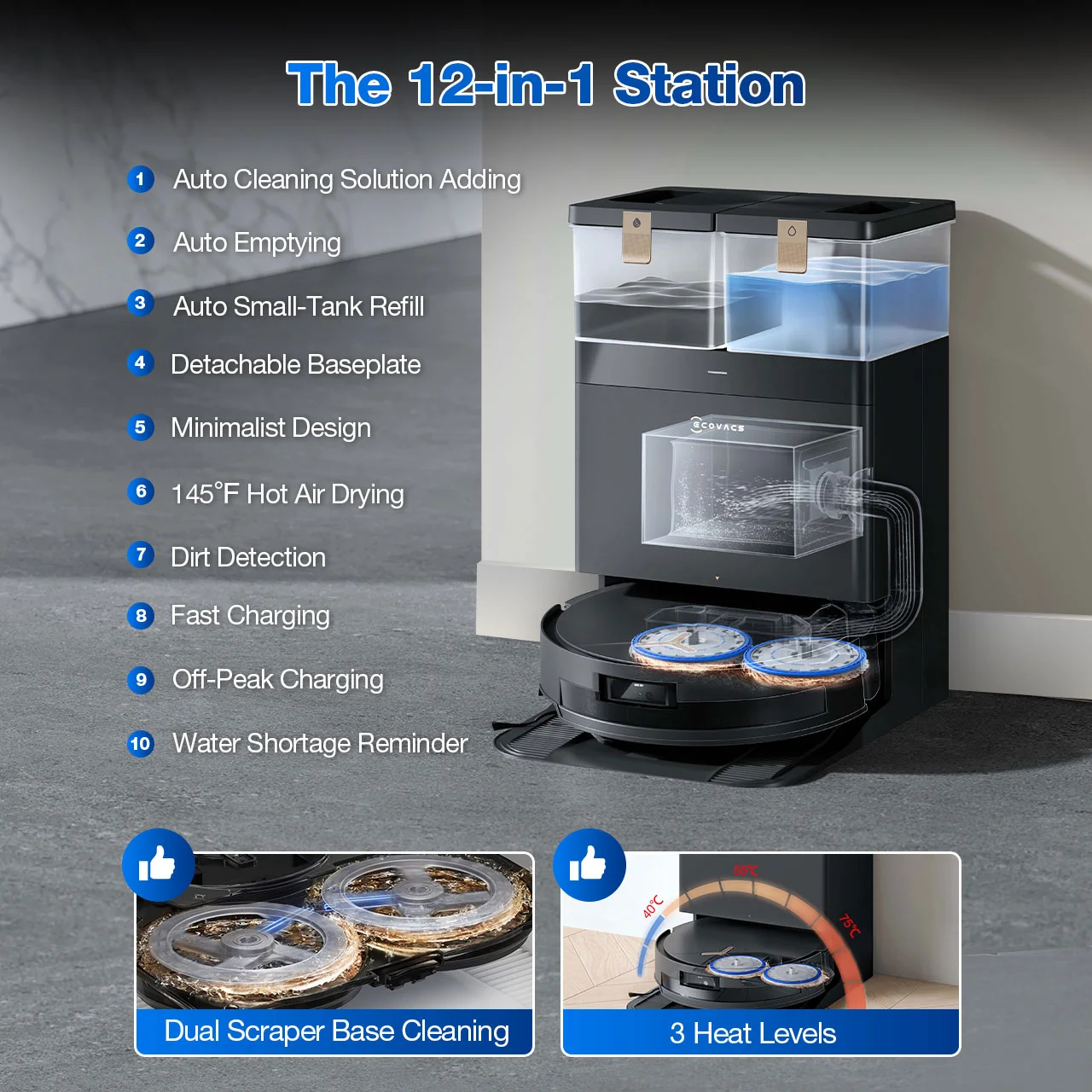 Saug-und-Wischroboter Ecovacs Deebot T50 Max Pro Omni – Bild 5