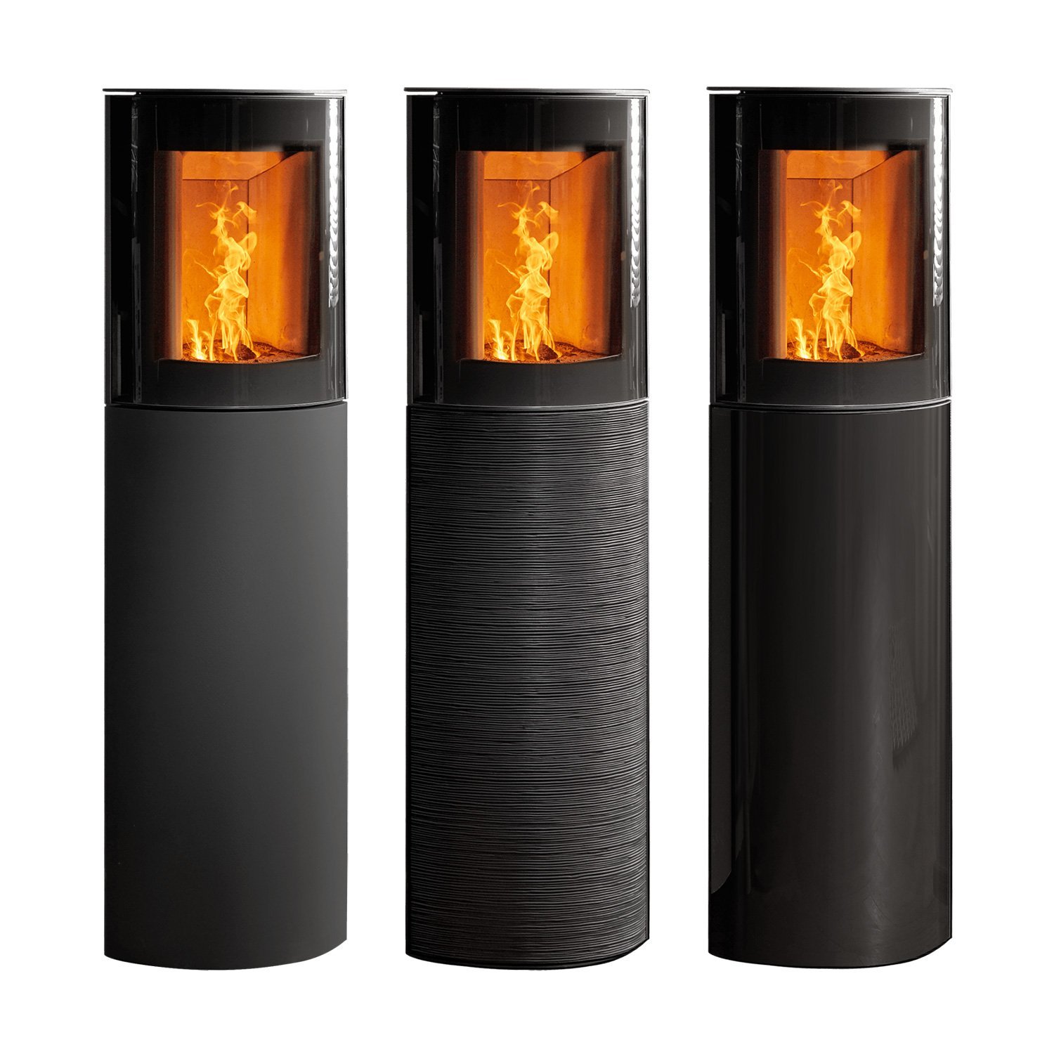 Austroflamm Mr. Wu Brikettofen Stahl Schwarz / Glasfront – Bild 6