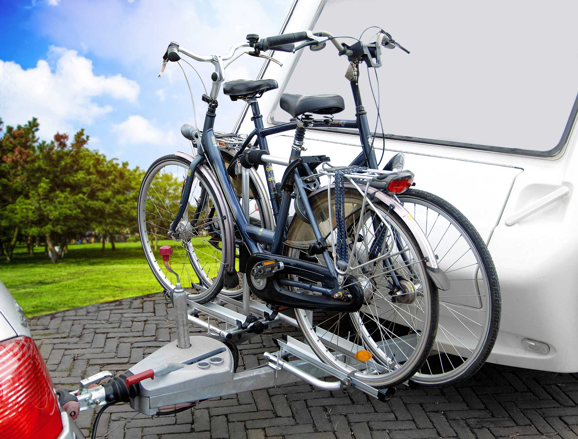 Aluminium Deichselträger Eufab für 2 fahrrader – Bild 3