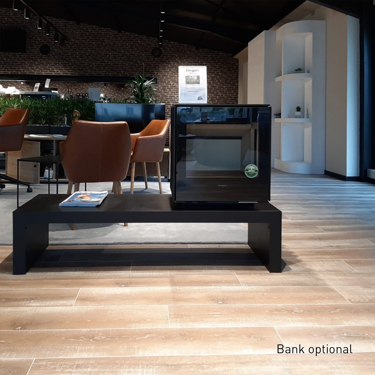 Hergom Glance MVP Kaminofen Gusseisen Schwarz – Bild 3