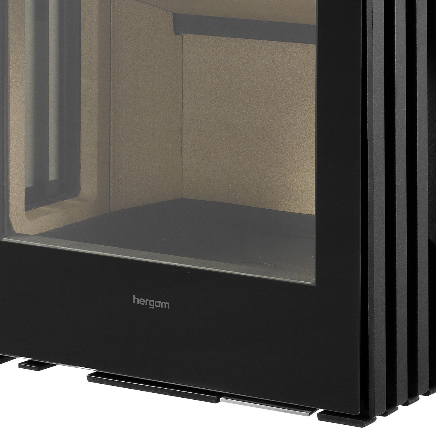 Hergom Glance MVP Kaminofen Gusseisen Schwarz – Bild 8