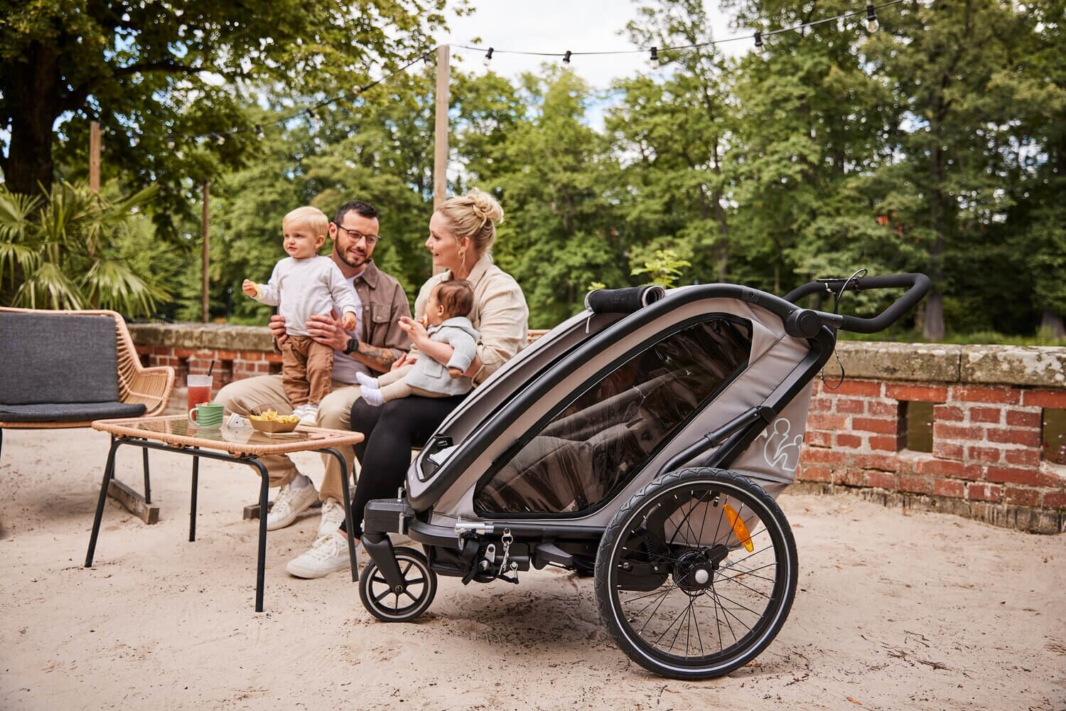 Kinder-Fahrradanhänger Hauck Bike n Walk Duo – Bild 18