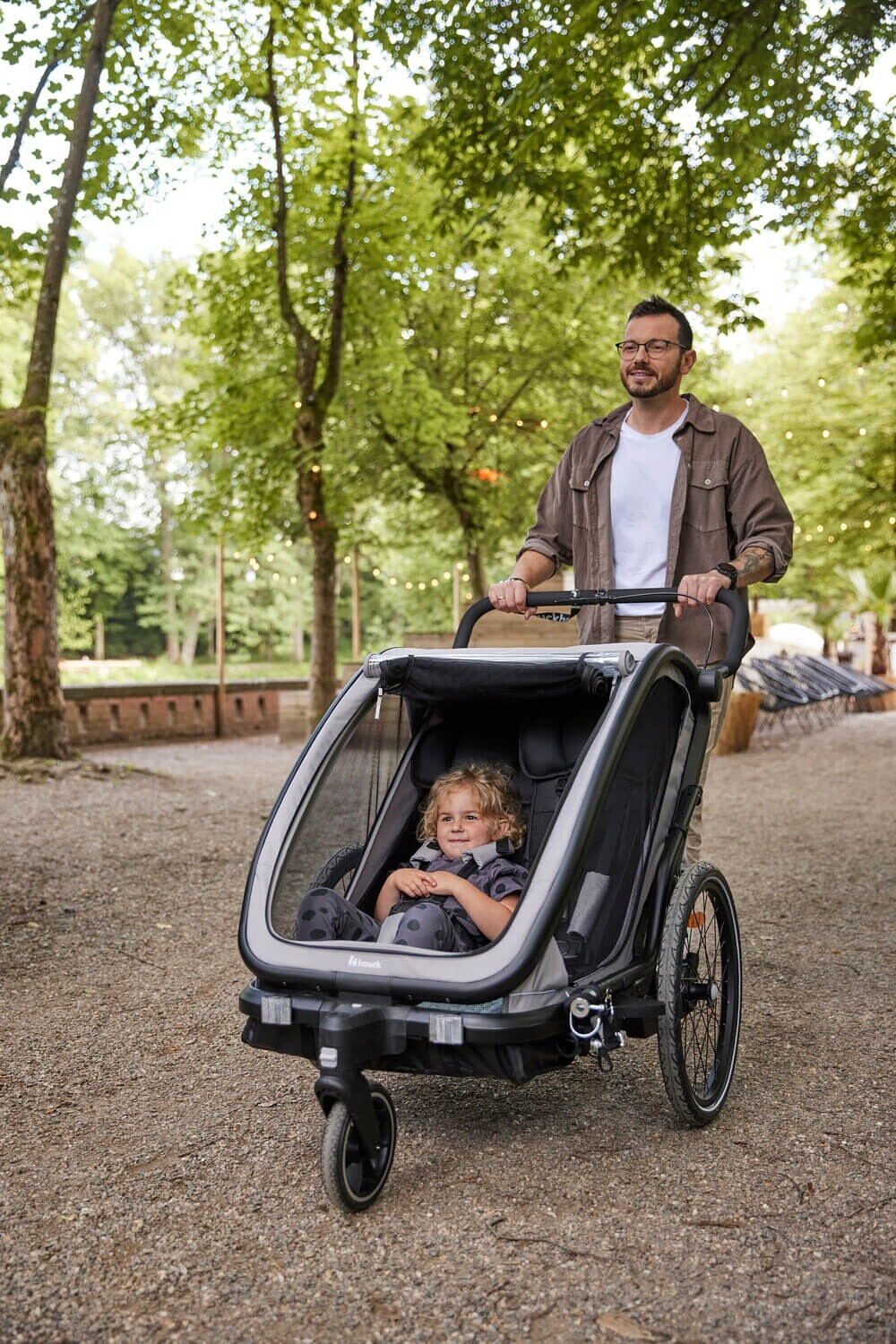 Kinder-Fahrradanhänger Hauck Bike n Walk Duo – Bild 16